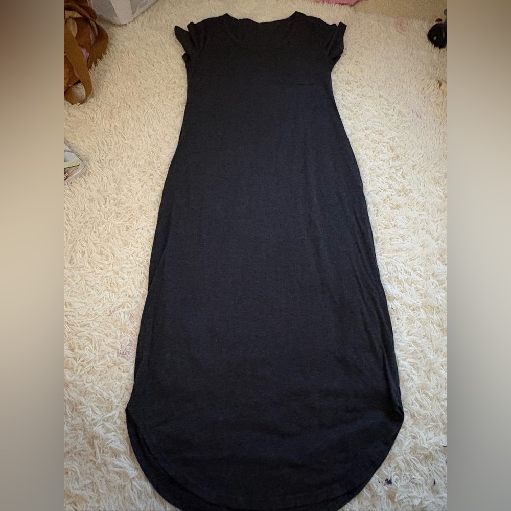 SHEIN Charcoal Gray Maxi Dress